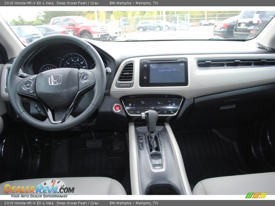 2016 Honda HR-V EX-L Navi Deep Ocean Pearl / Gray Photo #9