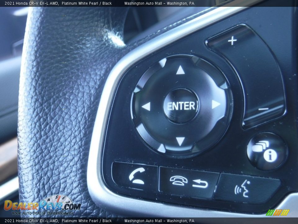 2021 Honda CR-V EX-L AWD Platinum White Pearl / Black Photo #9
