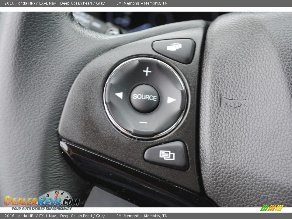 2016 Honda HR-V EX-L Navi Deep Ocean Pearl / Gray Photo #13