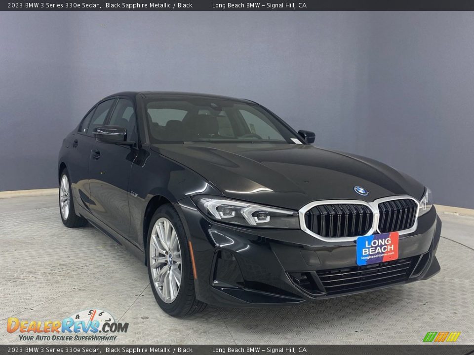 2023 BMW 3 Series 330e Sedan Black Sapphire Metallic / Black Photo #27