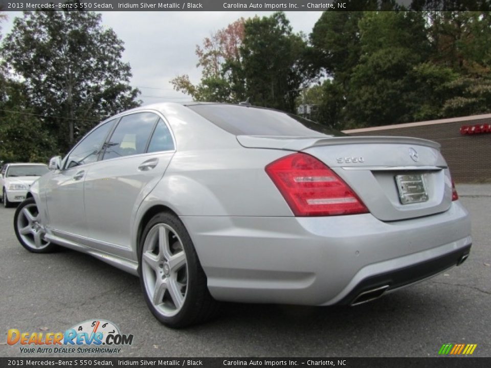 2013 Mercedes-Benz S 550 Sedan Iridium Silver Metallic / Black Photo #8