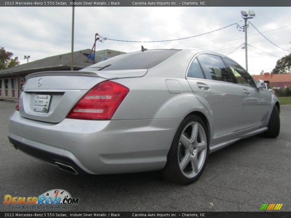 2013 Mercedes-Benz S 550 Sedan Iridium Silver Metallic / Black Photo #10