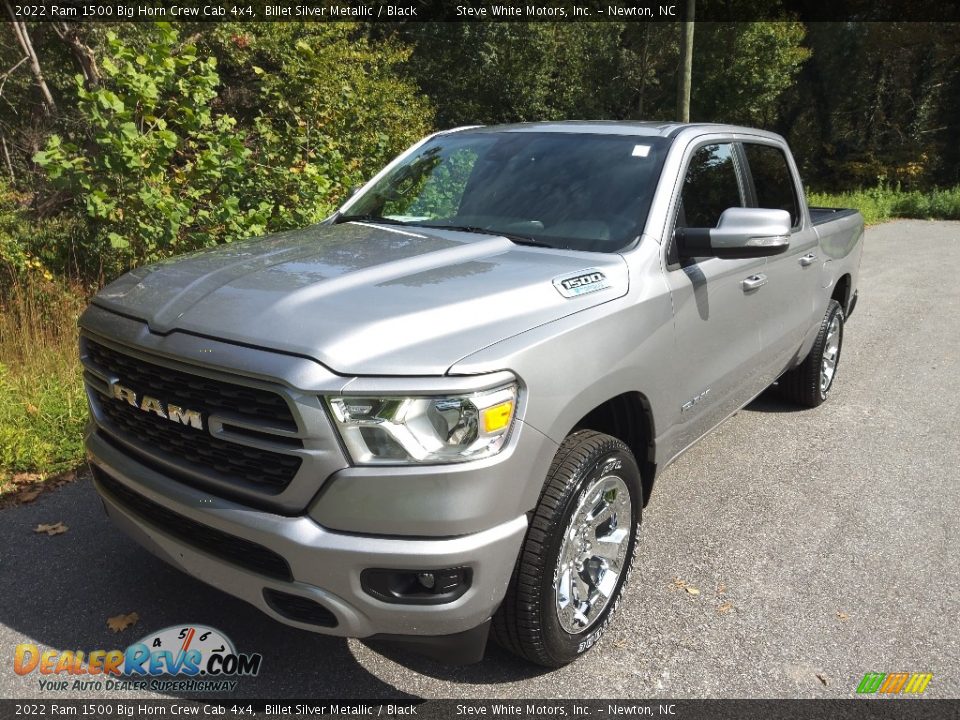 2022 Ram 1500 Big Horn Crew Cab 4x4 Billet Silver Metallic / Black Photo #2