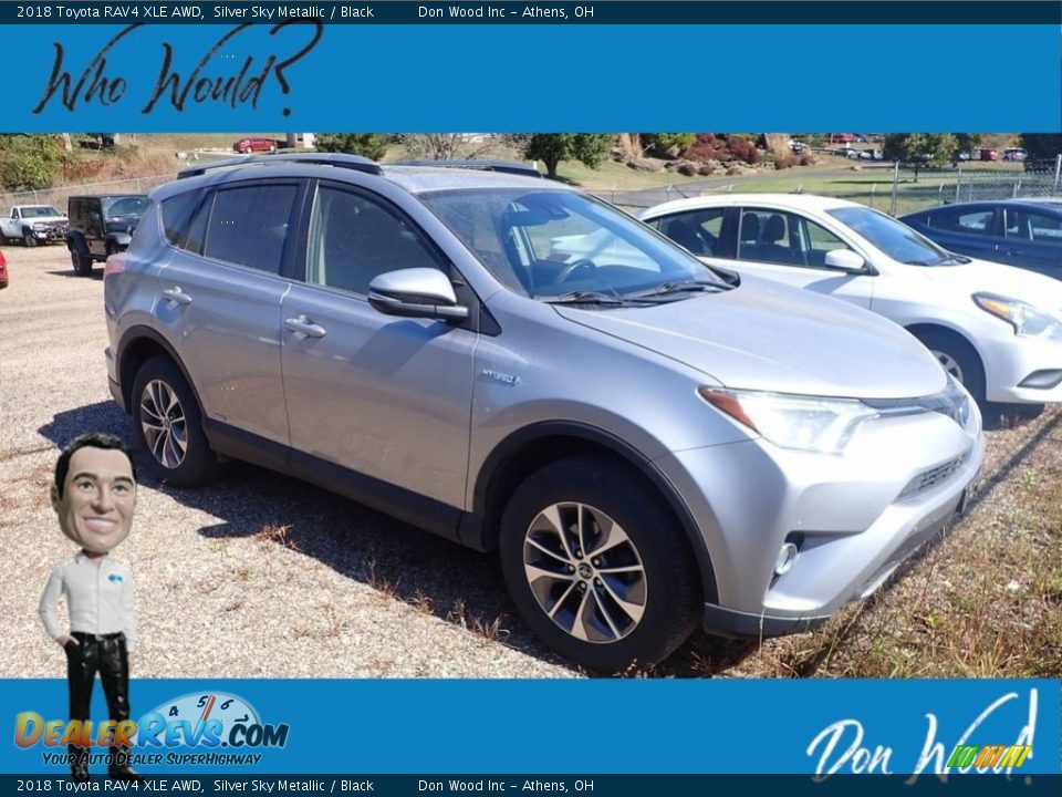 2018 Toyota RAV4 XLE AWD Silver Sky Metallic / Black Photo #1