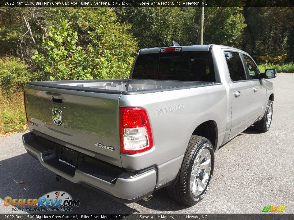 2022 Ram 1500 Big Horn Crew Cab 4x4 Billet Silver Metallic / Black Photo #6