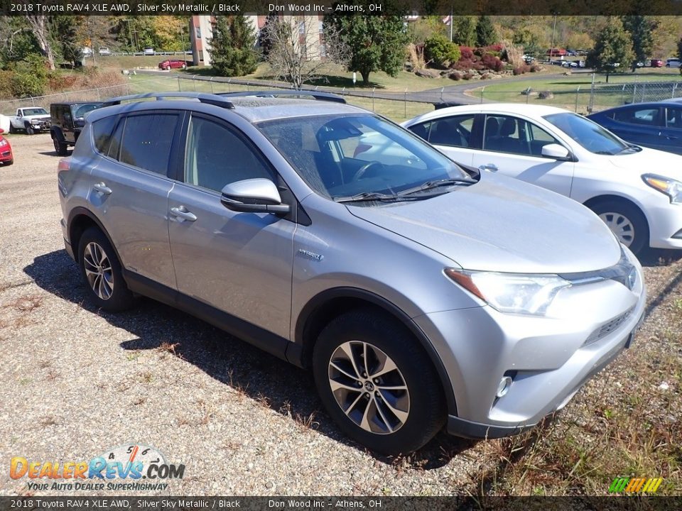2018 Toyota RAV4 XLE AWD Silver Sky Metallic / Black Photo #2