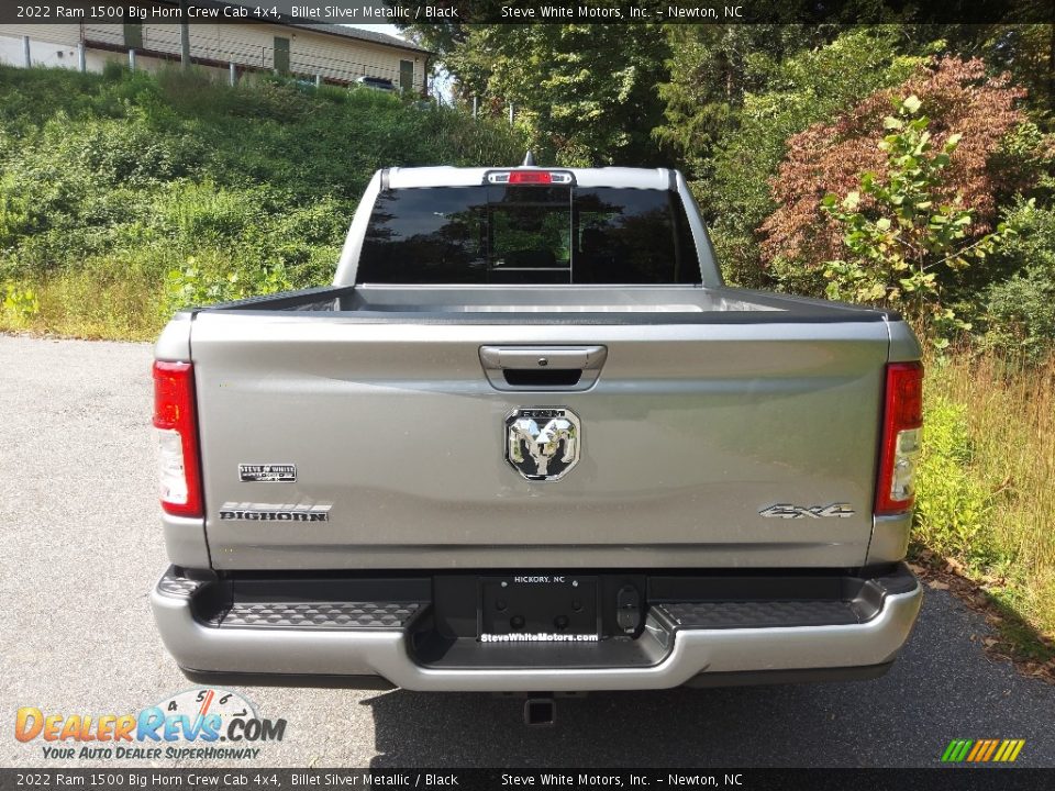 2022 Ram 1500 Big Horn Crew Cab 4x4 Billet Silver Metallic / Black Photo #7