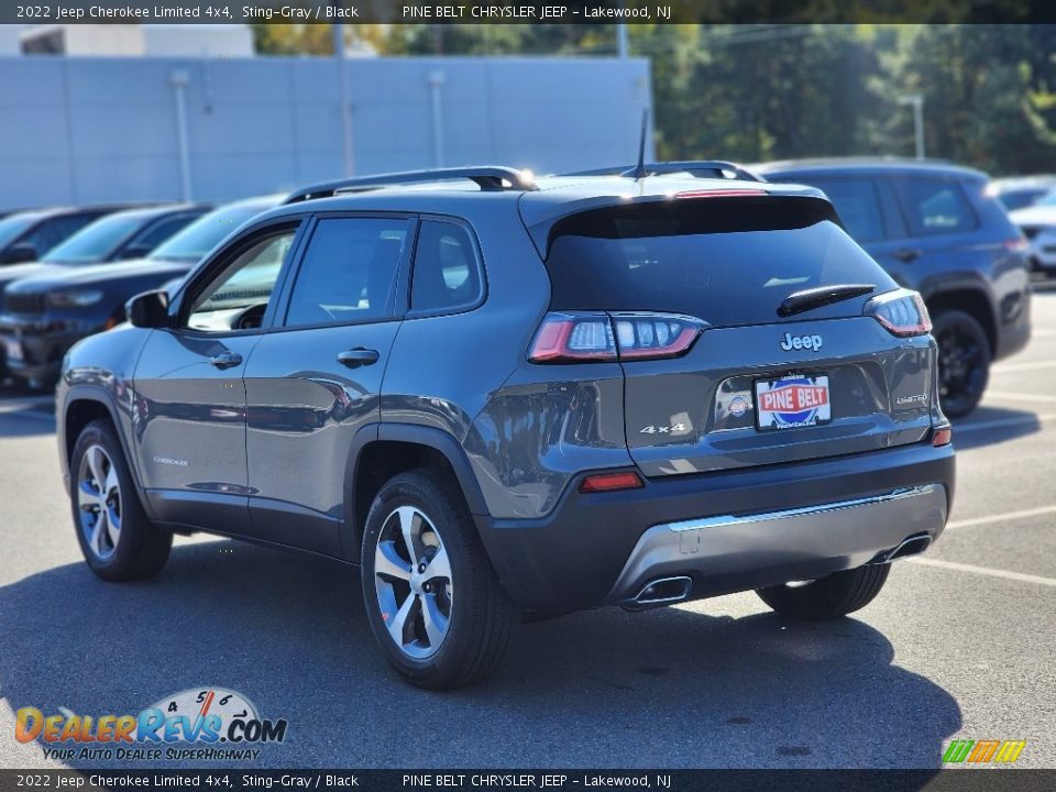 2022 Jeep Cherokee Limited 4x4 Sting-Gray / Black Photo #4