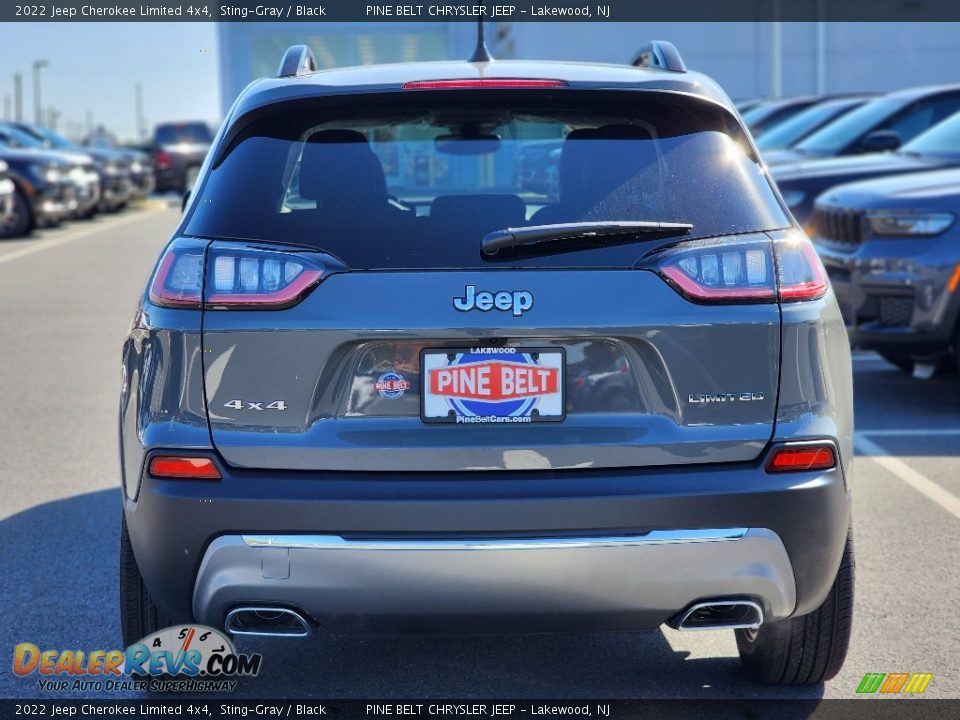 2022 Jeep Cherokee Limited 4x4 Sting-Gray / Black Photo #5