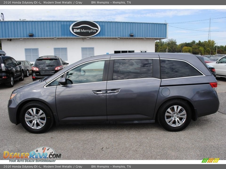 2016 Honda Odyssey EX-L Modern Steel Metallic / Gray Photo #2