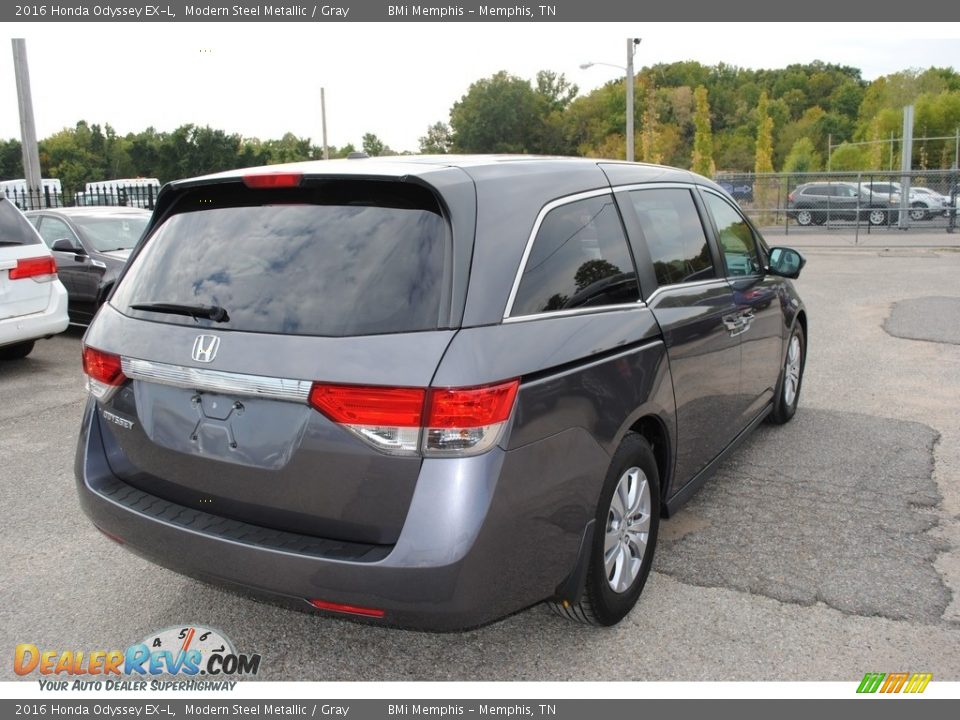 2016 Honda Odyssey EX-L Modern Steel Metallic / Gray Photo #5