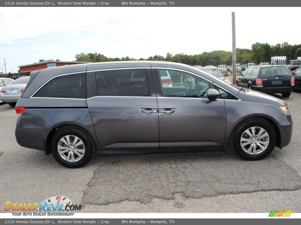 2016 Honda Odyssey EX-L Modern Steel Metallic / Gray Photo #6