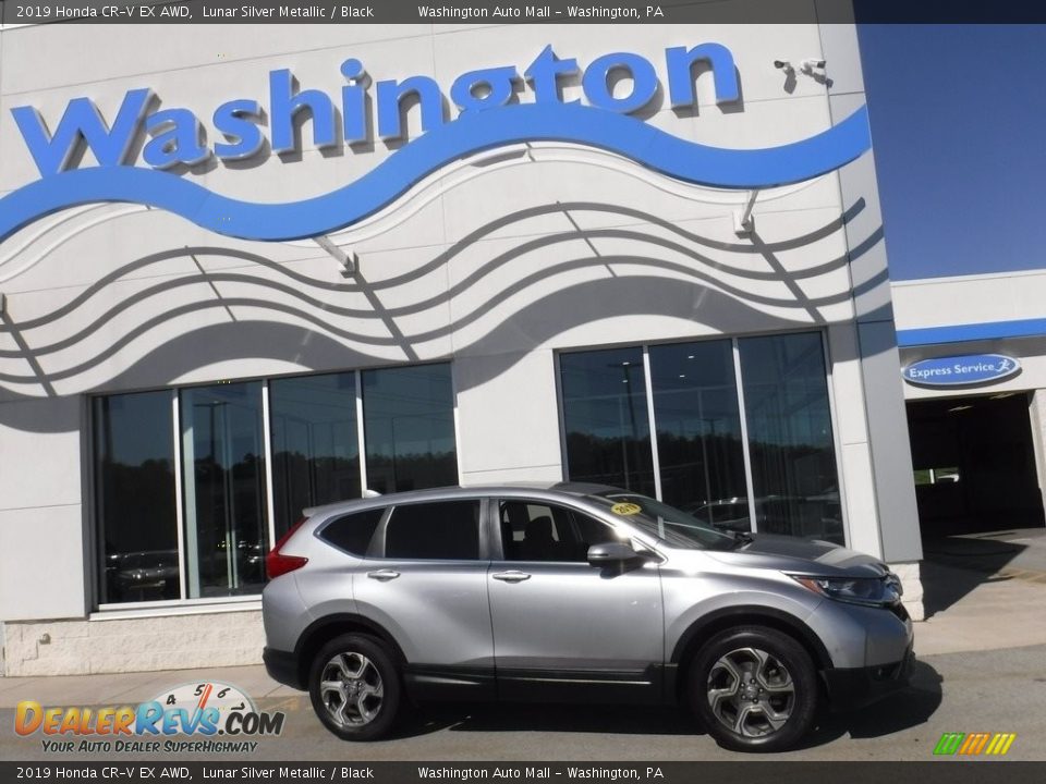 2019 Honda CR-V EX AWD Lunar Silver Metallic / Black Photo #2