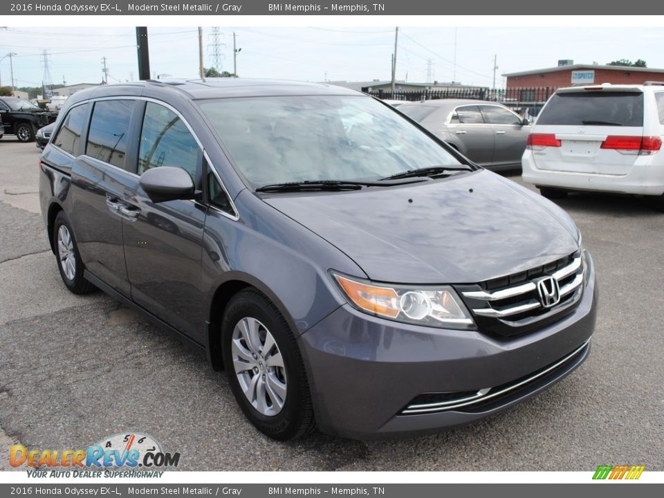 2016 Honda Odyssey EX-L Modern Steel Metallic / Gray Photo #7