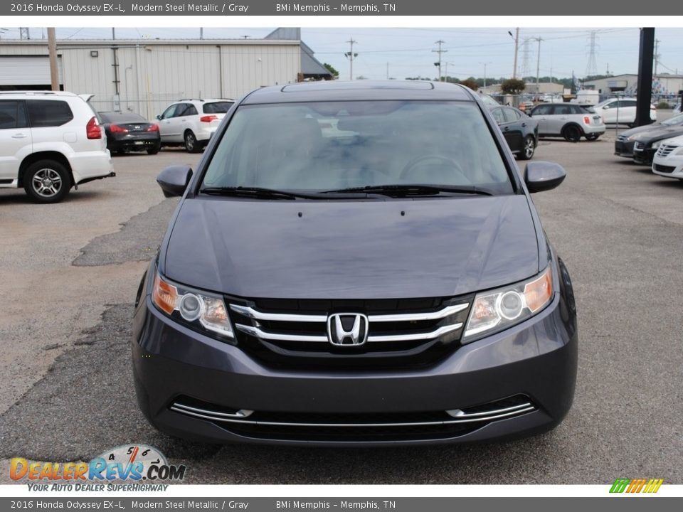 2016 Honda Odyssey EX-L Modern Steel Metallic / Gray Photo #8