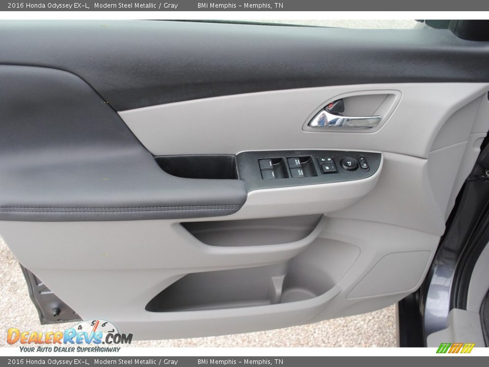 2016 Honda Odyssey EX-L Modern Steel Metallic / Gray Photo #10