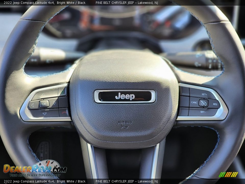 2022 Jeep Compass Latitude 4x4 Bright White / Black Photo #8