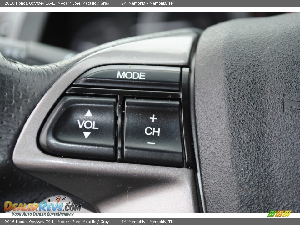 2016 Honda Odyssey EX-L Modern Steel Metallic / Gray Photo #13