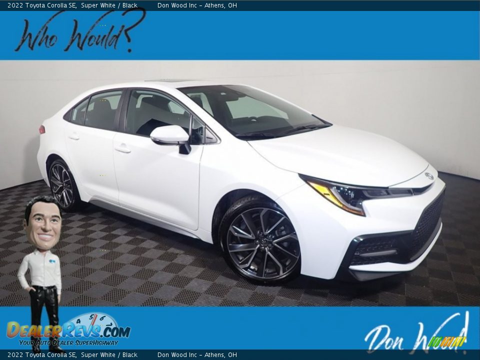 2022 Toyota Corolla SE Super White / Black Photo #1