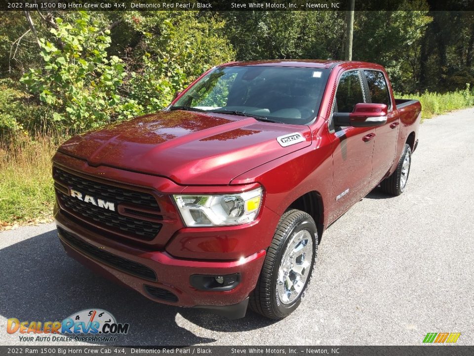 2022 Ram 1500 Big Horn Crew Cab 4x4 Delmonico Red Pearl / Black Photo #2