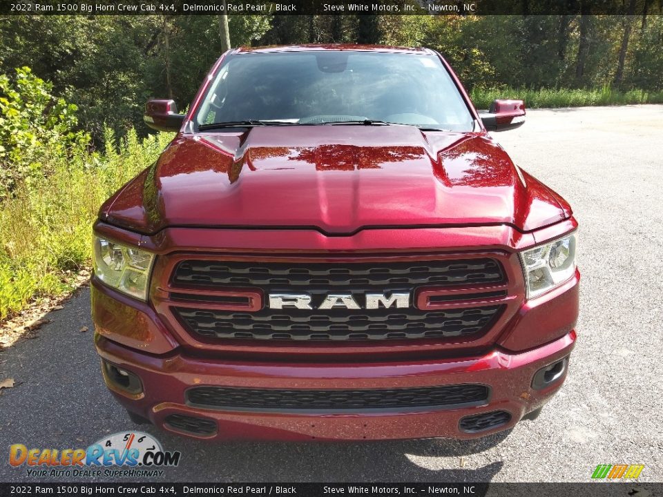 2022 Ram 1500 Big Horn Crew Cab 4x4 Delmonico Red Pearl / Black Photo #3