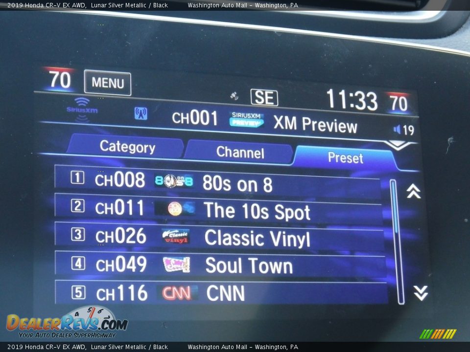 2019 Honda CR-V EX AWD Lunar Silver Metallic / Black Photo #19