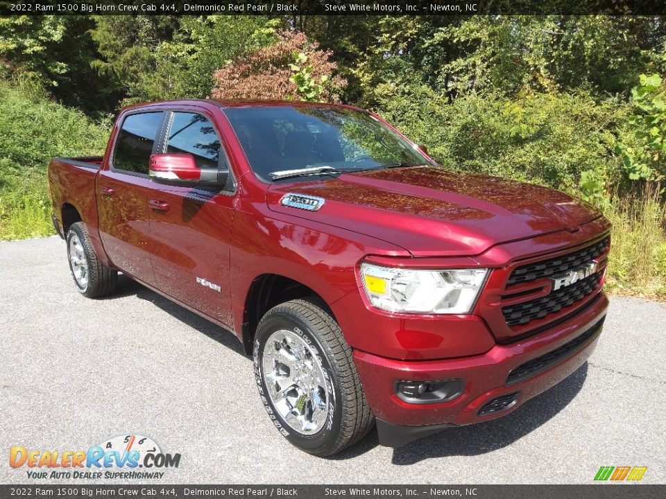 2022 Ram 1500 Big Horn Crew Cab 4x4 Delmonico Red Pearl / Black Photo #4