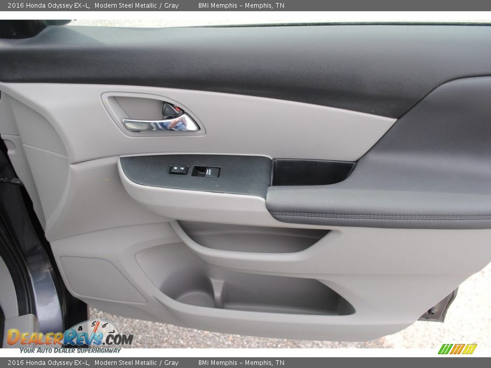 2016 Honda Odyssey EX-L Modern Steel Metallic / Gray Photo #28