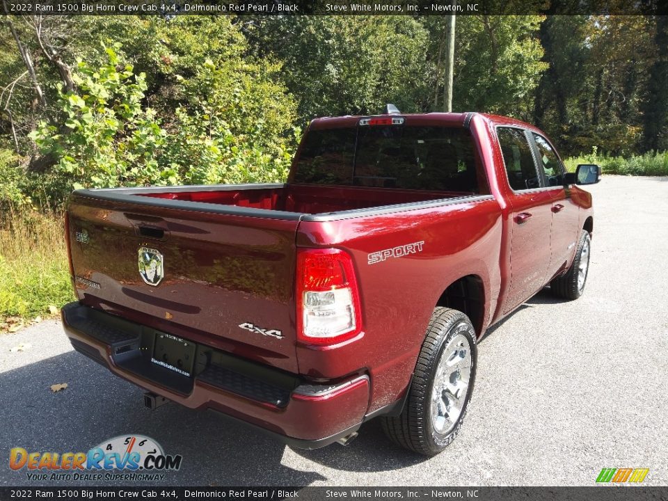 2022 Ram 1500 Big Horn Crew Cab 4x4 Delmonico Red Pearl / Black Photo #6