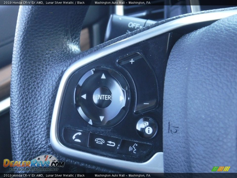 2019 Honda CR-V EX AWD Lunar Silver Metallic / Black Photo #24