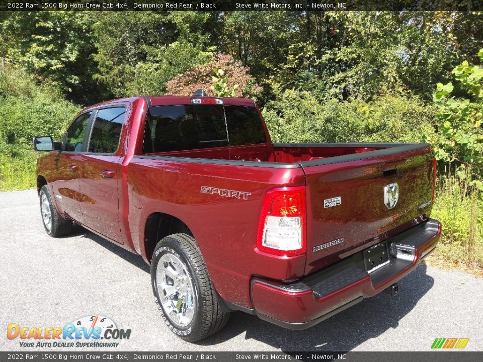 2022 Ram 1500 Big Horn Crew Cab 4x4 Delmonico Red Pearl / Black Photo #9