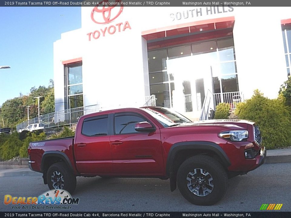 2019 Toyota Tacoma TRD Off-Road Double Cab 4x4 Barcelona Red Metallic / TRD Graphite Photo #2