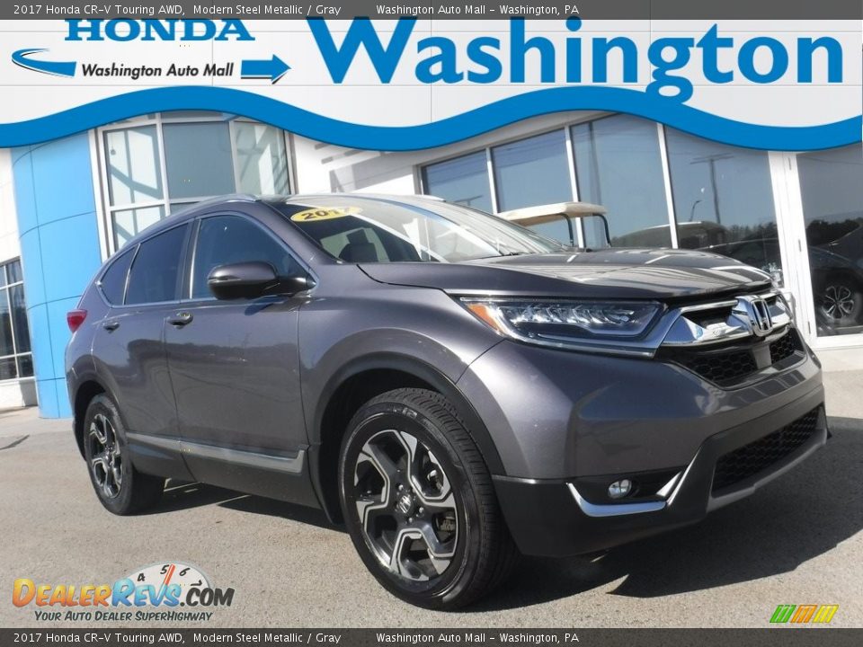 2017 Honda CR-V Touring AWD Modern Steel Metallic / Gray Photo #1