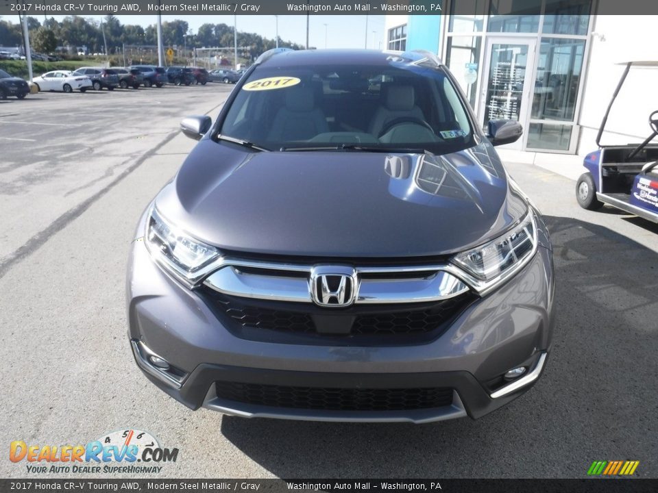 2017 Honda CR-V Touring AWD Modern Steel Metallic / Gray Photo #4