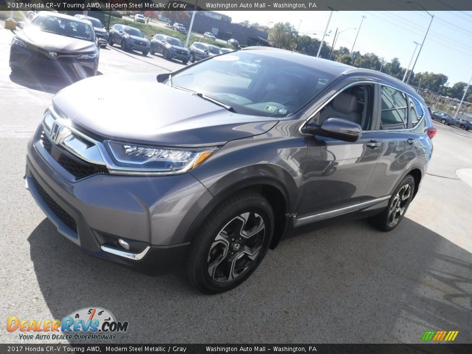 2017 Honda CR-V Touring AWD Modern Steel Metallic / Gray Photo #5