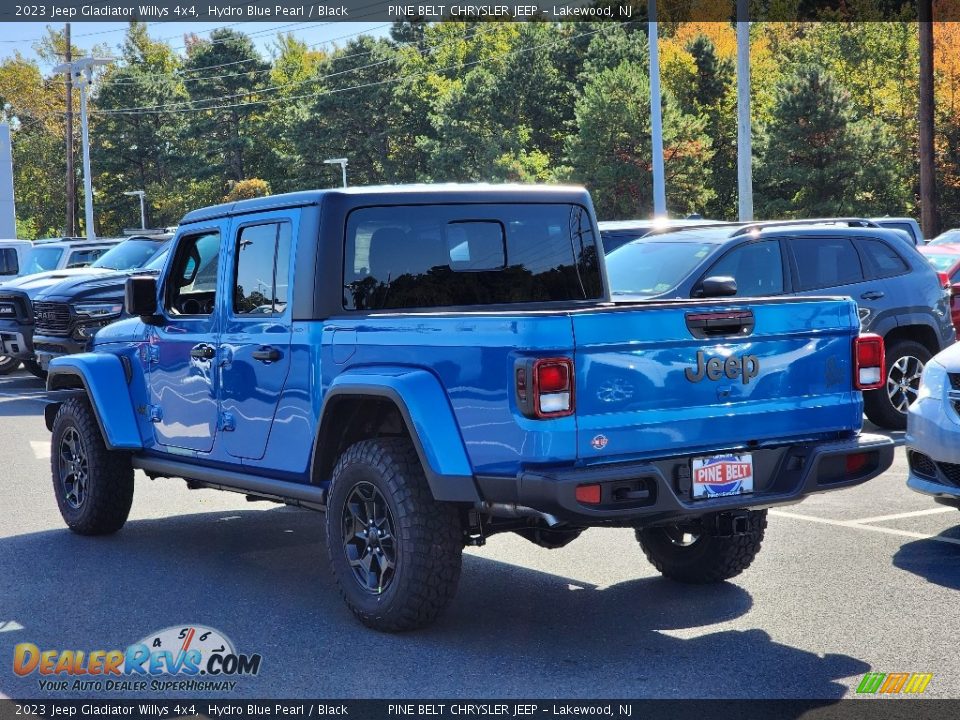 2023 Jeep Gladiator Willys 4x4 Hydro Blue Pearl / Black Photo #4