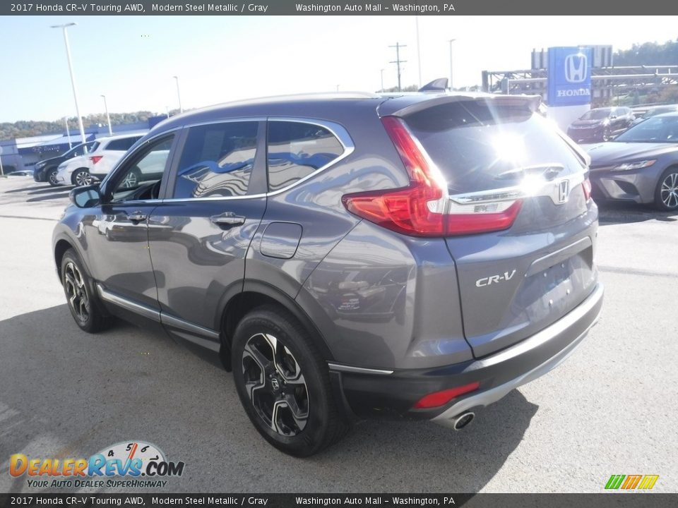 2017 Honda CR-V Touring AWD Modern Steel Metallic / Gray Photo #7