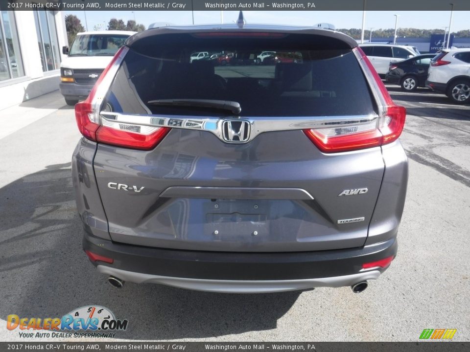 2017 Honda CR-V Touring AWD Modern Steel Metallic / Gray Photo #8