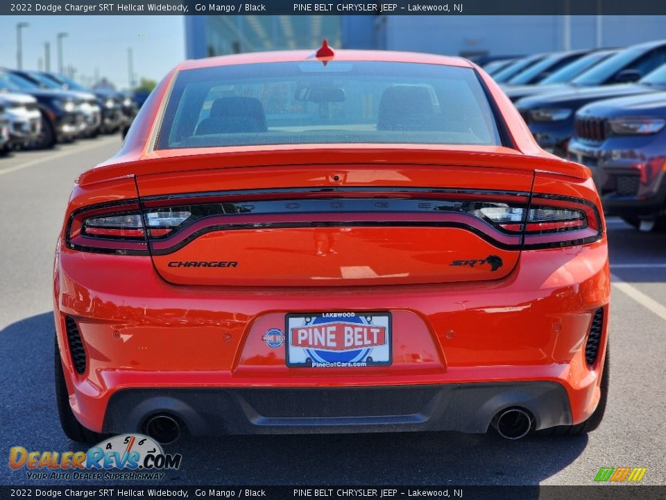2022 Dodge Charger SRT Hellcat Widebody Go Mango / Black Photo #5