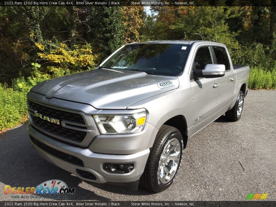 2022 Ram 1500 Big Horn Crew Cab 4x4 Billet Silver Metallic / Black Photo #2