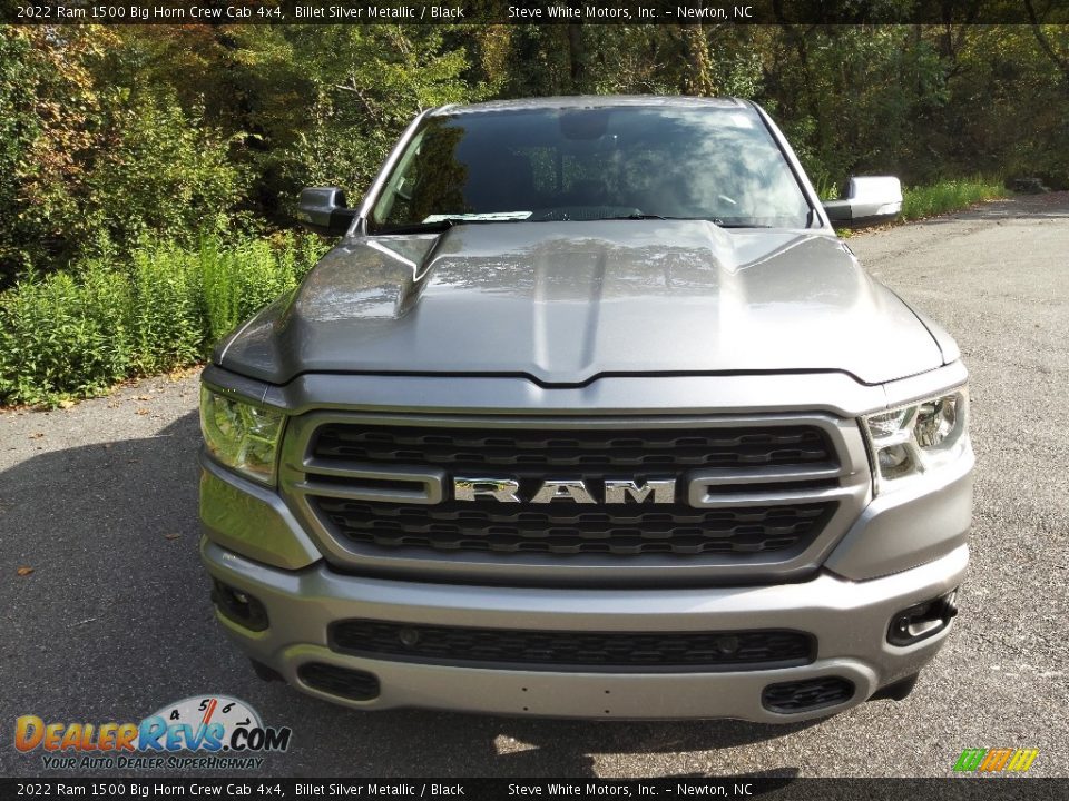 2022 Ram 1500 Big Horn Crew Cab 4x4 Billet Silver Metallic / Black Photo #3