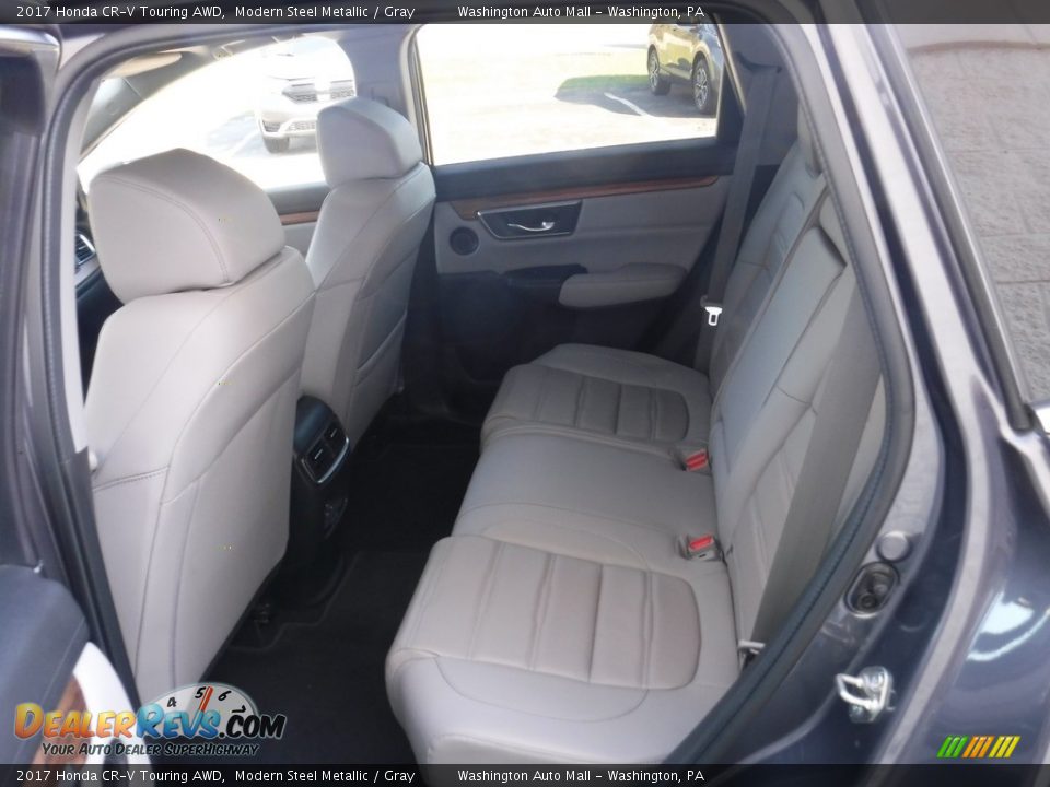 2017 Honda CR-V Touring AWD Modern Steel Metallic / Gray Photo #27