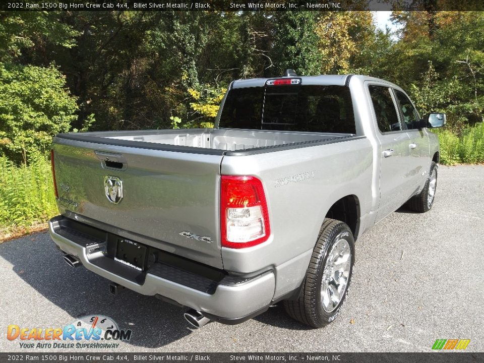 2022 Ram 1500 Big Horn Crew Cab 4x4 Billet Silver Metallic / Black Photo #6