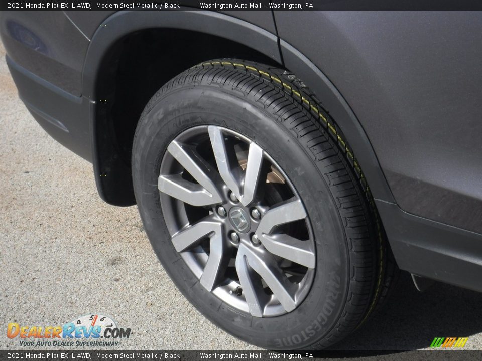 2021 Honda Pilot EX-L AWD Modern Steel Metallic / Black Photo #4