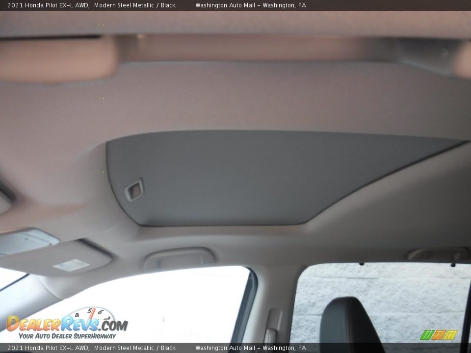 2021 Honda Pilot EX-L AWD Modern Steel Metallic / Black Photo #12