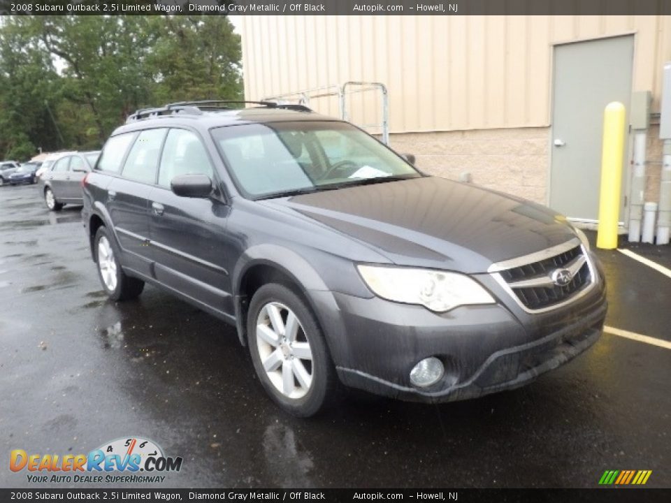 2008 Subaru Outback 2.5i Limited Wagon Diamond Gray Metallic / Off Black Photo #3