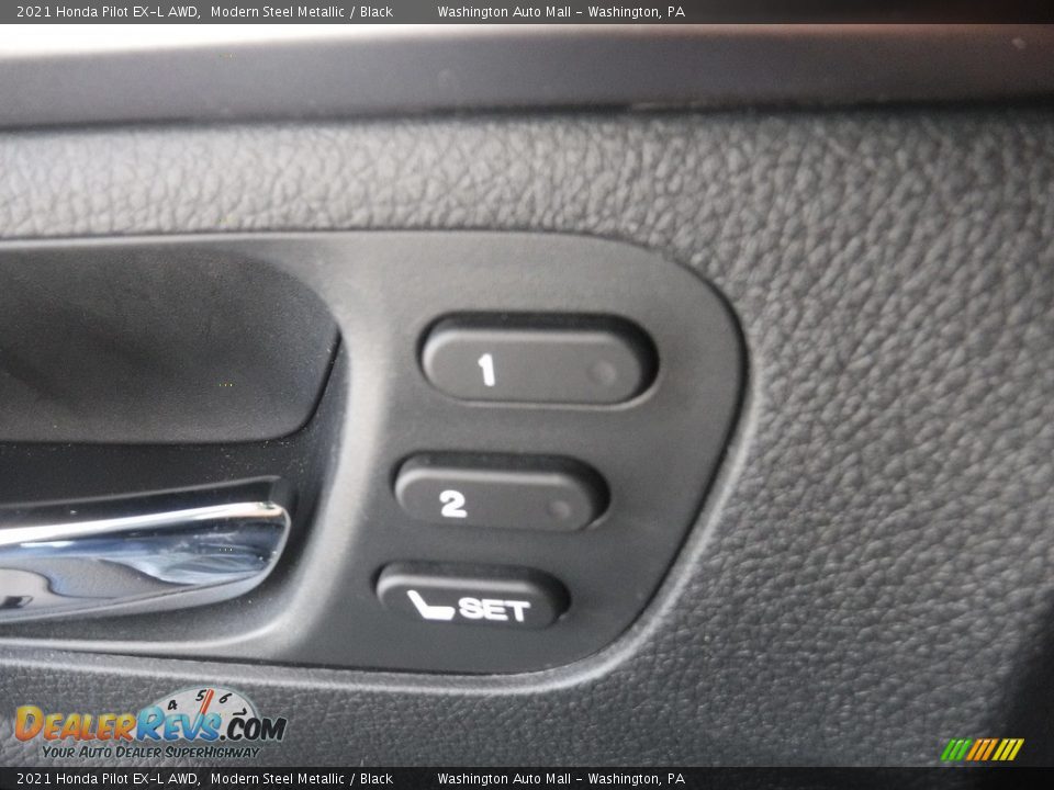 2021 Honda Pilot EX-L AWD Modern Steel Metallic / Black Photo #13