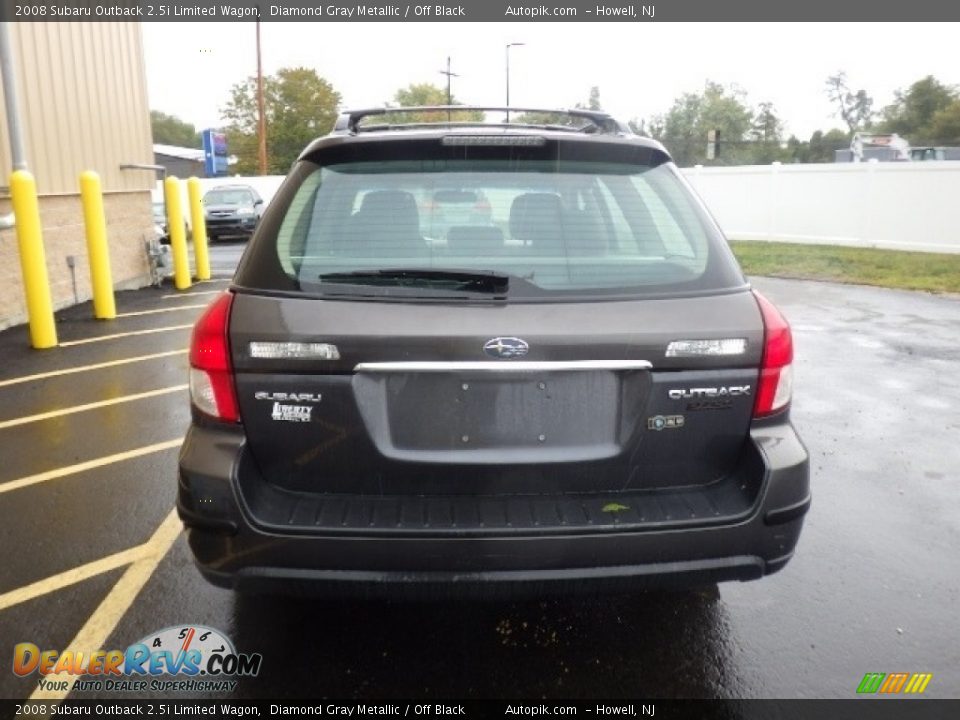 2008 Subaru Outback 2.5i Limited Wagon Diamond Gray Metallic / Off Black Photo #5