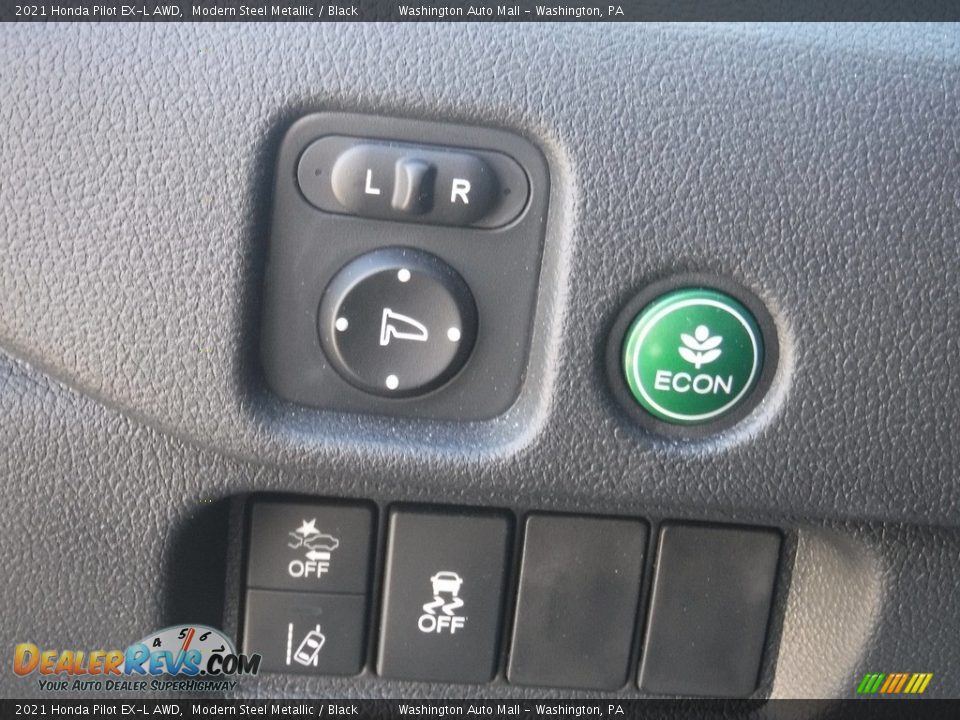 2021 Honda Pilot EX-L AWD Modern Steel Metallic / Black Photo #15