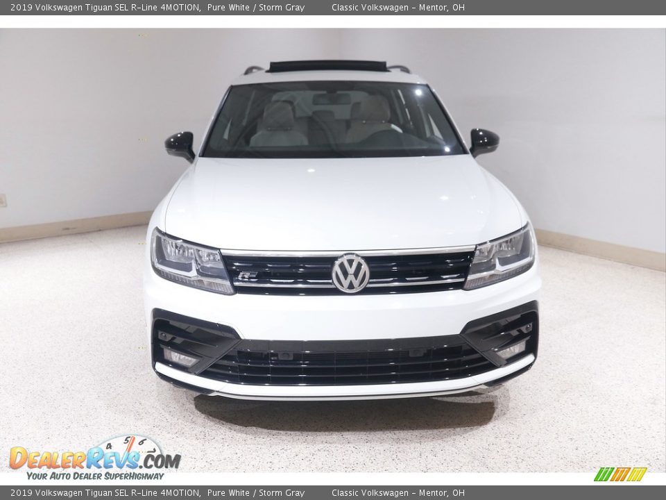 2019 Volkswagen Tiguan SEL R-Line 4MOTION Pure White / Storm Gray Photo #2